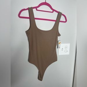 Brown body suit tank top (XS)